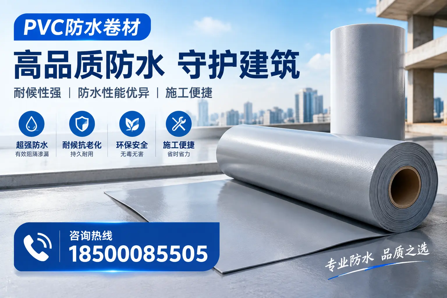 PVC防水卷材的防水效果评测，适合铜仁的科学依据